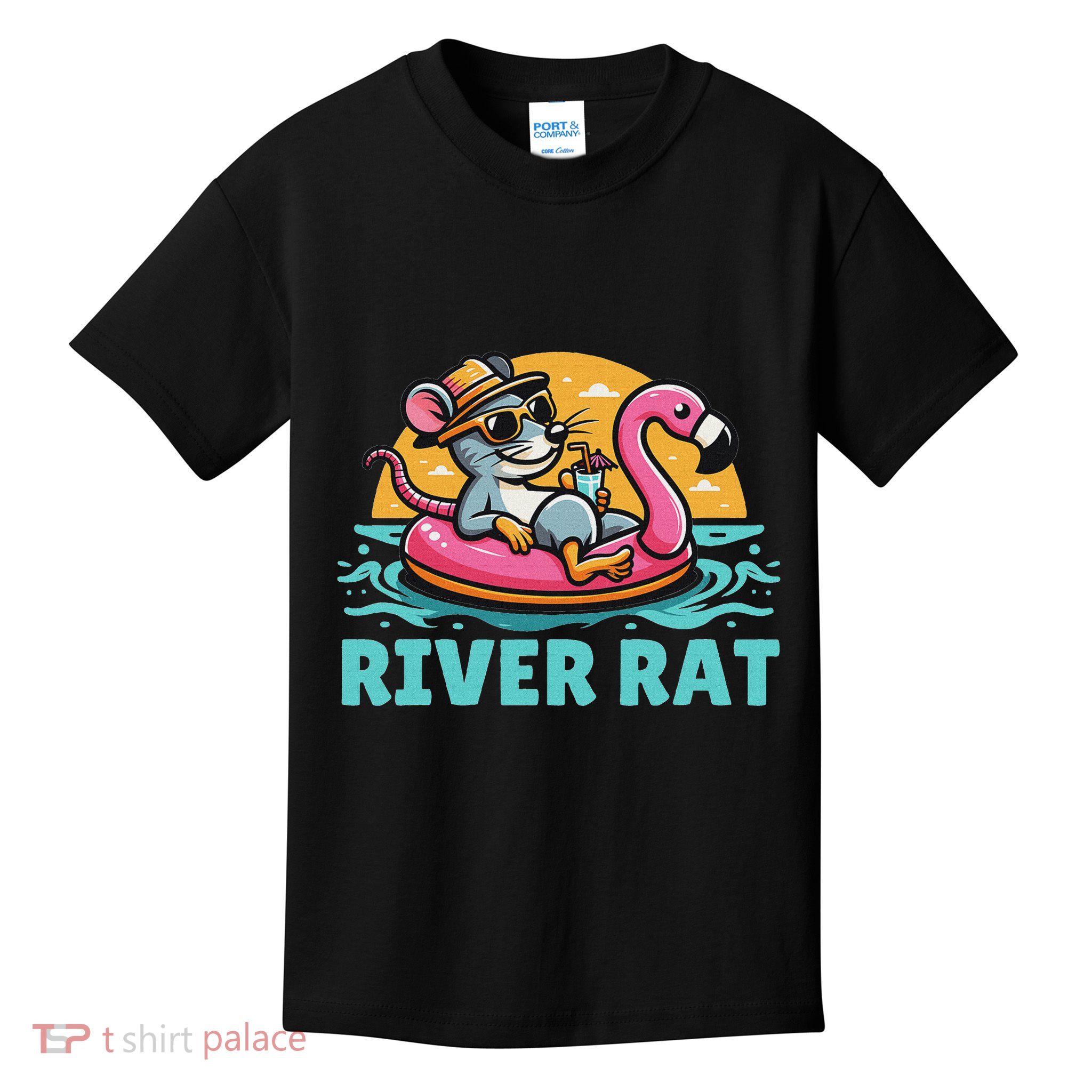 River Rat River Floating River Adventures River Rat Kids T-Shirt