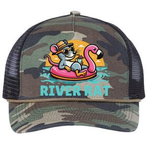 River Rat River Floating River Adventures River Rat Retro Rope Trucker Hat Cap