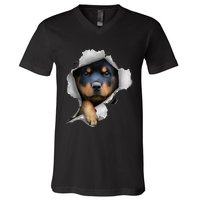 Rottweiler Rottie Rottweiler Lover Cute Rottweiler V-Neck T-Shirt