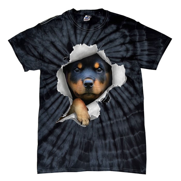 Rottweiler Rottie Rottweiler Lover Cute Rottweiler Tie-Dye T-Shirt