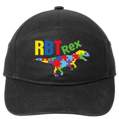 RBT Rex Registered Behavior Technician Autism ABA Therapist 7-Panel Snapback Hat