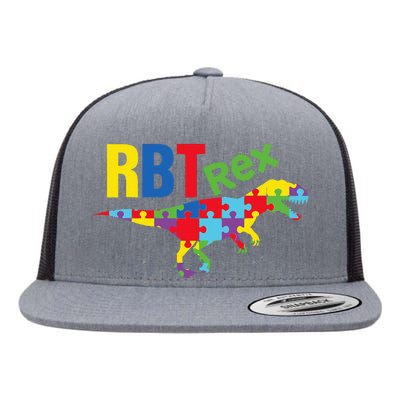 RBT Rex Registered Behavior Technician Autism ABA Therapist Flat Bill Trucker Hat