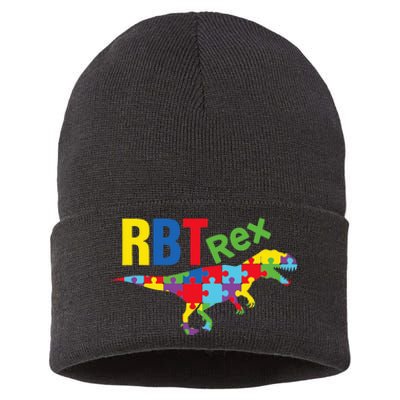 RBT Rex Registered Behavior Technician Autism ABA Therapist Sustainable Knit Beanie