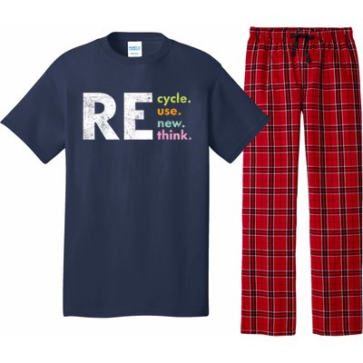 Recycle Reuse Renew Rethink Crisis Environmental Activism Pajama Set