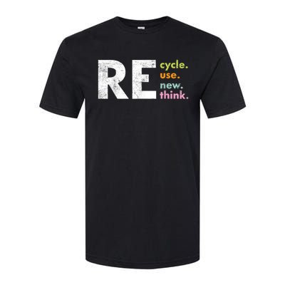 Recycle Reuse Renew Rethink Crisis Environmental Activism Softstyle® CVC T-Shirt