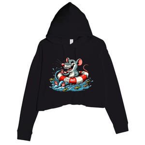 River Rat River Animal Crop Fleece Hoodie