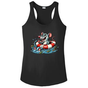 River Rat River Animal Ladies PosiCharge Competitor Racerback Tank