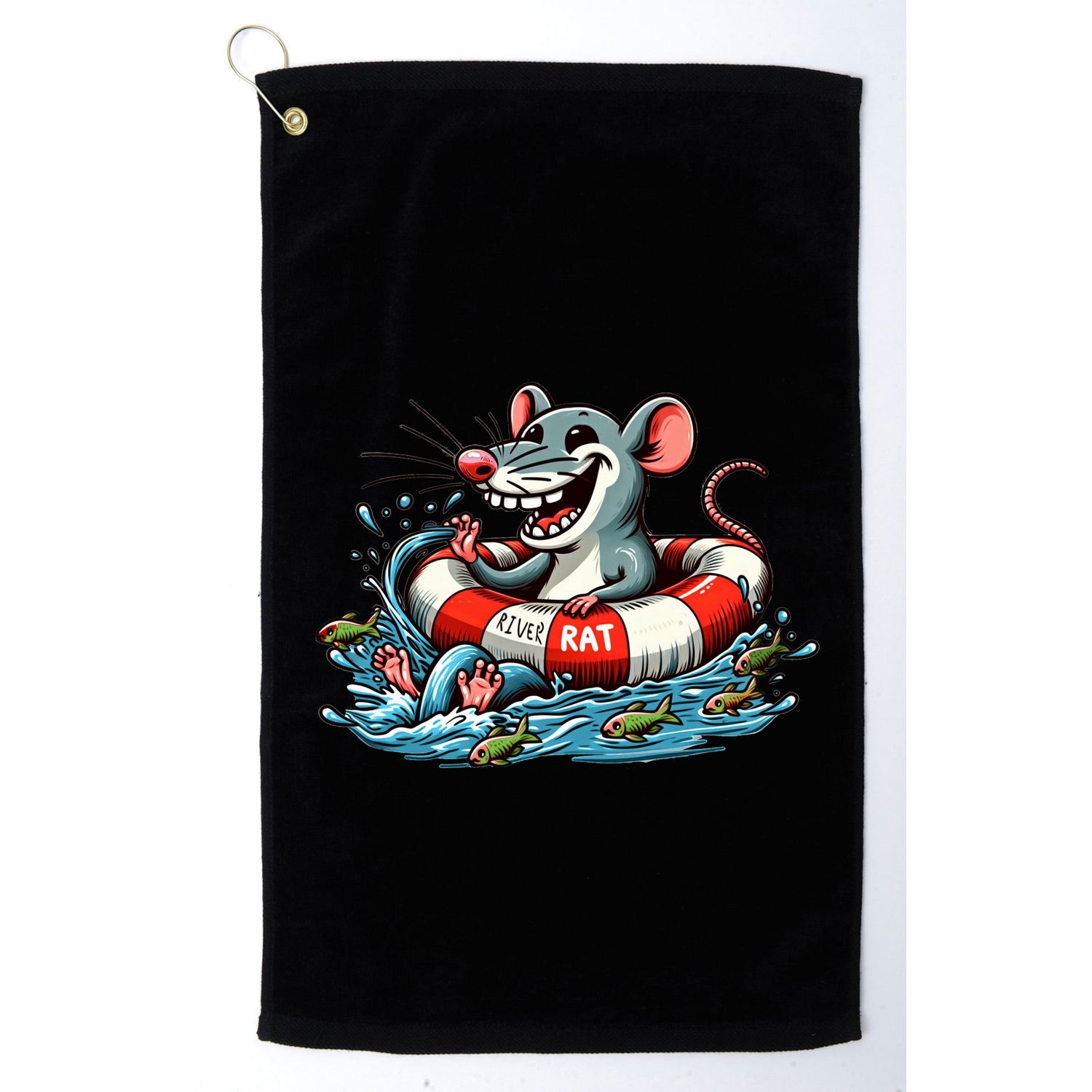 River Rat River Animal Golf Towel