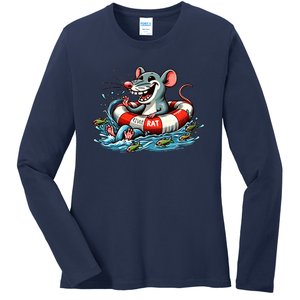 River Rat River Animal Ladies Long Sleeve Shirt