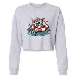 River Rat River Animal Cropped Pullover Crew