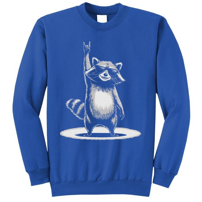 Retro Raccoon Rock Music Sweatshirt