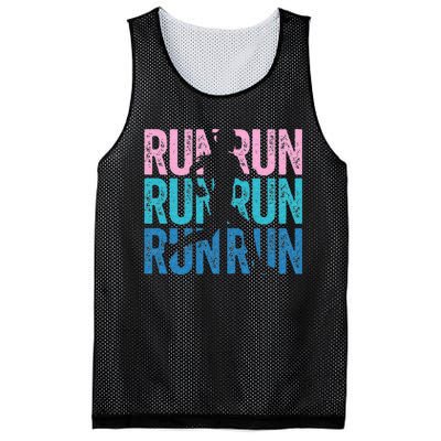 Retro RUN Runner Jogger Marathon Vintage For Women Mesh Reversible Basketball Jersey Tank