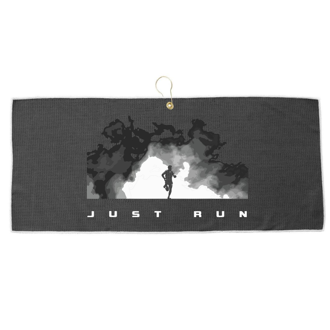 Runner Running Large Microfiber Waffle Golf Towel