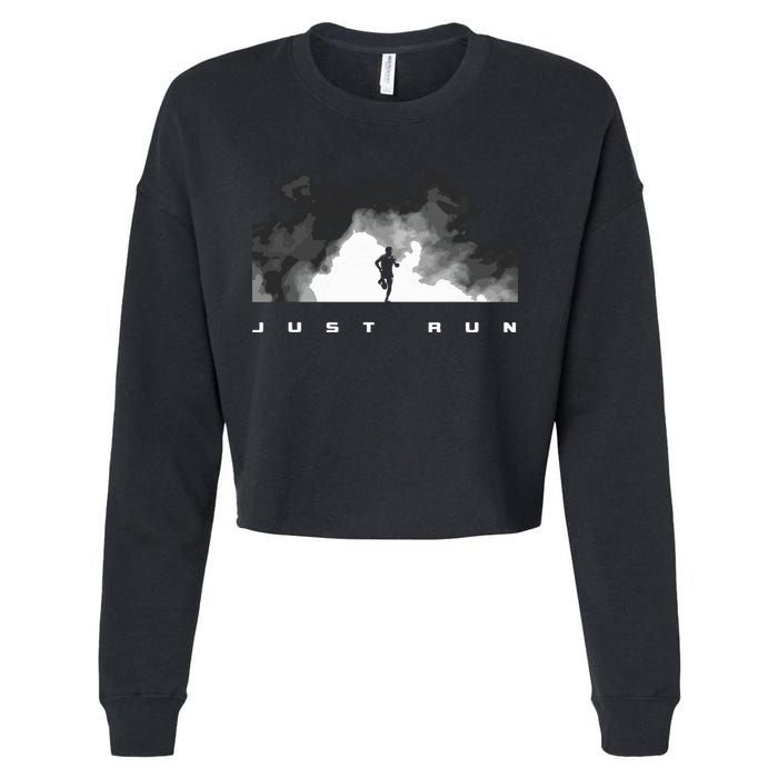 Runner Running Cropped Pullover Crew
