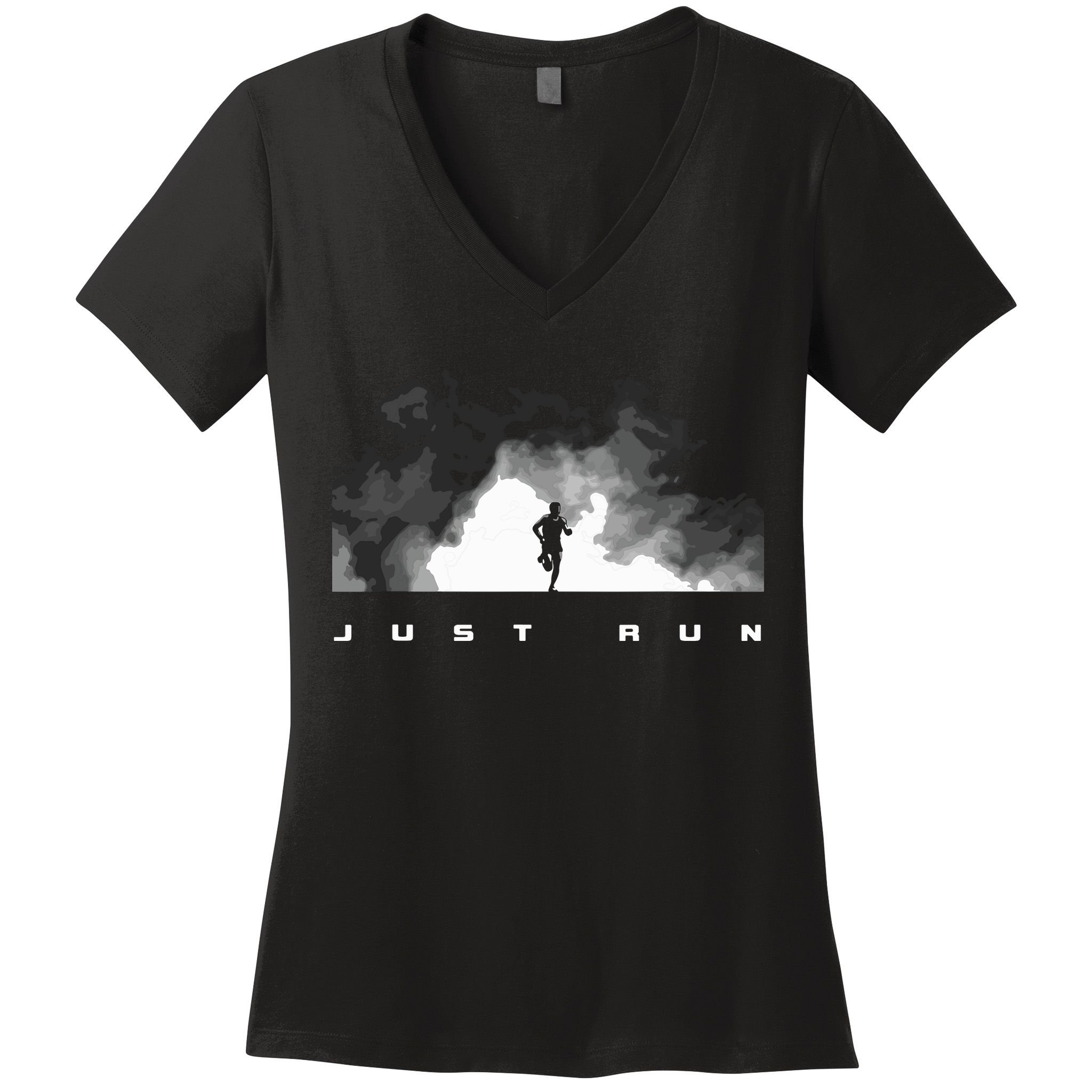 Runner Running Women's V-Neck T-Shirt