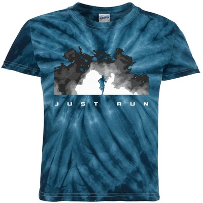 Runner Running Kids Tie-Dye T-Shirt