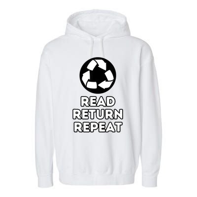 Read Return Repeat Garment-Dyed Fleece Hoodie