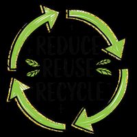 Reduce Reuse Recycle Earth Day Save The Earth Drawstring Bag