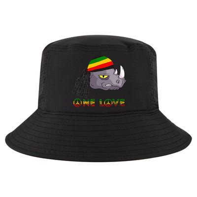 Rasta Rhino Reggae One Love Rastafarian Roots Jamaican Pride Cool Comfort Performance Bucket Hat