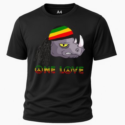 Rasta Rhino Reggae One Love Rastafarian Roots Jamaican Pride Performance Shirt