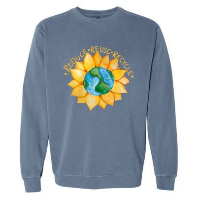 Reduce Reuse Recycle Gift Garment-Dyed Sweatshirt