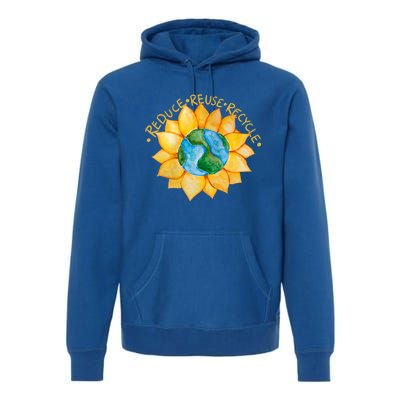 Reduce Reuse Recycle Gift Premium Hoodie