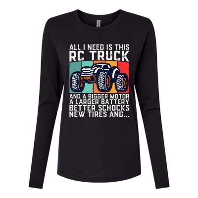 Rc Racing Rc Truck Lover Funny Radio Controlled Rc Car Joke Womens Cotton Relaxed Long Sleeve T-Shirt