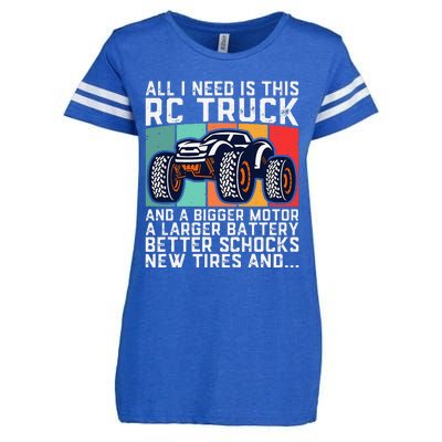 Rc Racing Rc Truck Lover Funny Radio Controlled Rc Car Joke Enza Ladies Jersey Football T-Shirt