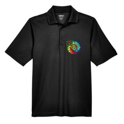 Rubik Rubix Rubics Player Cube Sunflower Color Math Lovers Men's Origin Performance Pique Polo