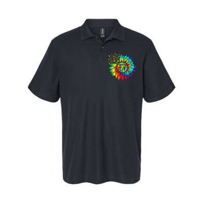 Rubik Rubix Rubics Player Cube Sunflower Color Math Lovers Softstyle Adult Sport Polo