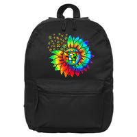 Rubik Rubix Rubics Player Cube Sunflower Color Math Lovers 16 in Basic Backpack