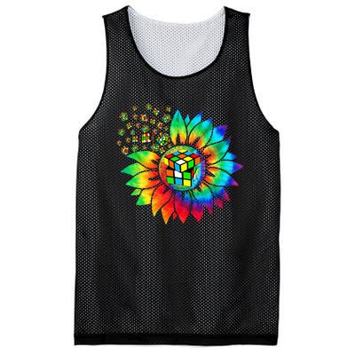 Rubik Rubix Rubics Player Cube Sunflower Color Math Lovers Mesh Reversible Basketball Jersey Tank