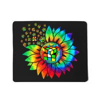 Rubik Rubix Rubics Player Cube Sunflower Color Math Lovers Mousepad