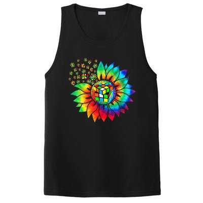 Rubik Rubix Rubics Player Cube Sunflower Color Math Lovers PosiCharge Competitor Tank