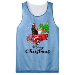 Rottweiler Ride Red Truck Christmas Pajama Gift Mesh Reversible Basketball Jersey Tank