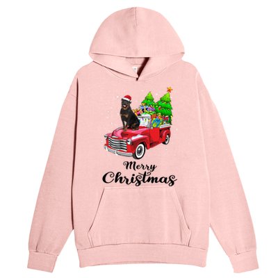 Rottweiler Ride Red Truck Christmas Pajama Gift Urban Pullover Hoodie