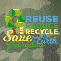 Reuse Reduce Recycle Save The Earth Everyday Gift Legacy Tie Dye Trucker Hat