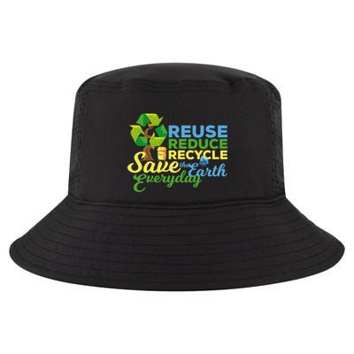 Reuse Reduce Recycle Save The Earth Everyday Gift Cool Comfort Performance Bucket Hat