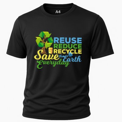 Reuse Reduce Recycle Save The Earth Everyday Gift Performance Shirt