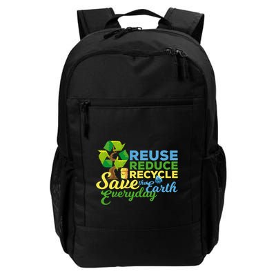 Reuse Reduce Recycle Save The Earth Everyday Gift Backpack