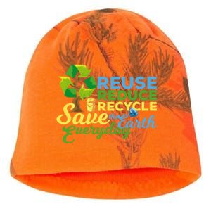 Reuse Reduce Recycle Save The Earth Everyday Gift Kati - Camo Knit Beanie