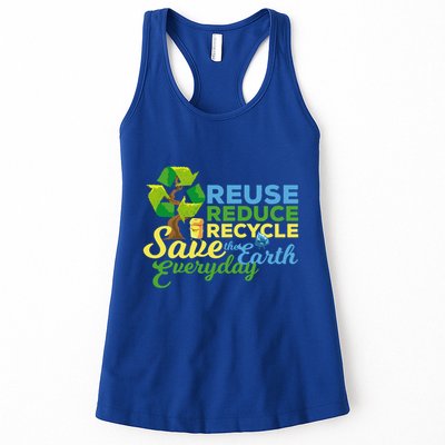Reuse Reduce Recycle Save The Earth Everyday Gift Womens Tank Top