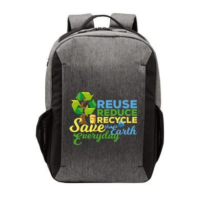 Reuse Reduce Recycle Save The Earth Everyday Gift Vector Backpack