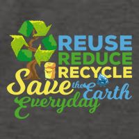Reuse Reduce Recycle Save The Earth Everyday Gift Vector Backpack