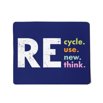 Recycle Reuse Renew Rethink Mousepad