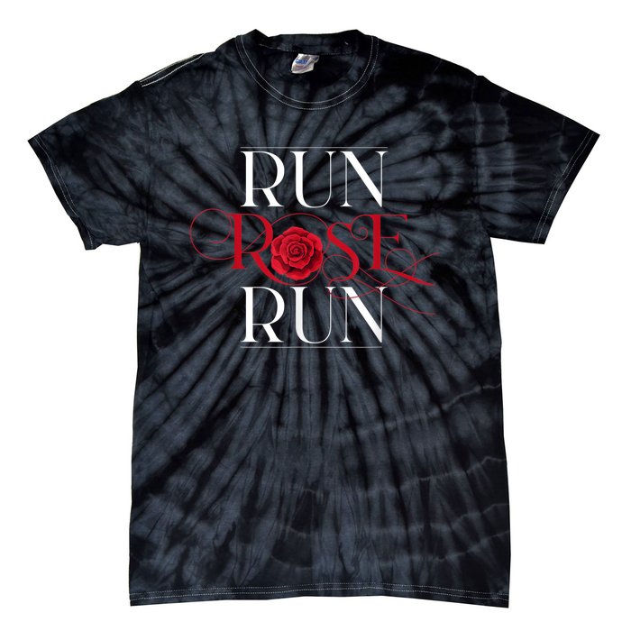 Run Rose Run Logo D.o.l.l.y P.a.r.t.o.n Vintage Retro 80s 90s Country Music Tie-Dye T-Shirt