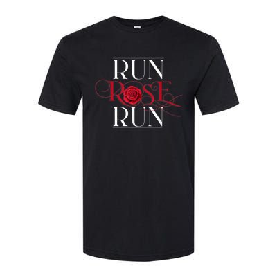 Run Rose Run Logo D.o.l.l.y P.a.r.t.o.n Vintage Retro 80s 90s Country Music Softstyle® CVC T-Shirt