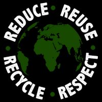 Recycle Reduce Reuse Respect Earth Day 7-Panel Snapback Hat