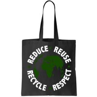Recycle Reduce Reuse Respect Earth Day Bag