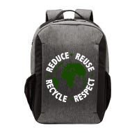 Recycle Reduce Reuse Respect Earth Day Vector Backpack